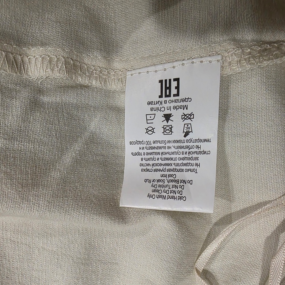 ATOIR Cotton Blend Wide Leg Split‎ Hem Trousers Off White Size 10 Womens - Picture 8 of 8